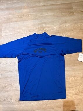 Billabong Arch Performance Fit SS Rash Guard - Blue - New Size XXL UVSurf